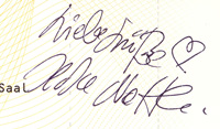 Autogramm von Katja Nottke